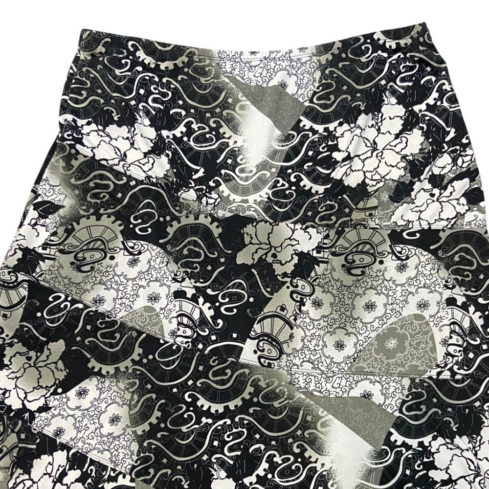 Elementz Patchwork Floral Paisley Skirt Whimsigoth Y2K Abstract Artsy Retro XL - Picture 6 of 9